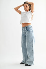 Just Black Denim - The Super Wide Leg Jean | Medium Denim
