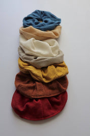 Eco Raw Studio - Raw Silk Naturally Dyed Hair Scrunchies: Terra Cotta