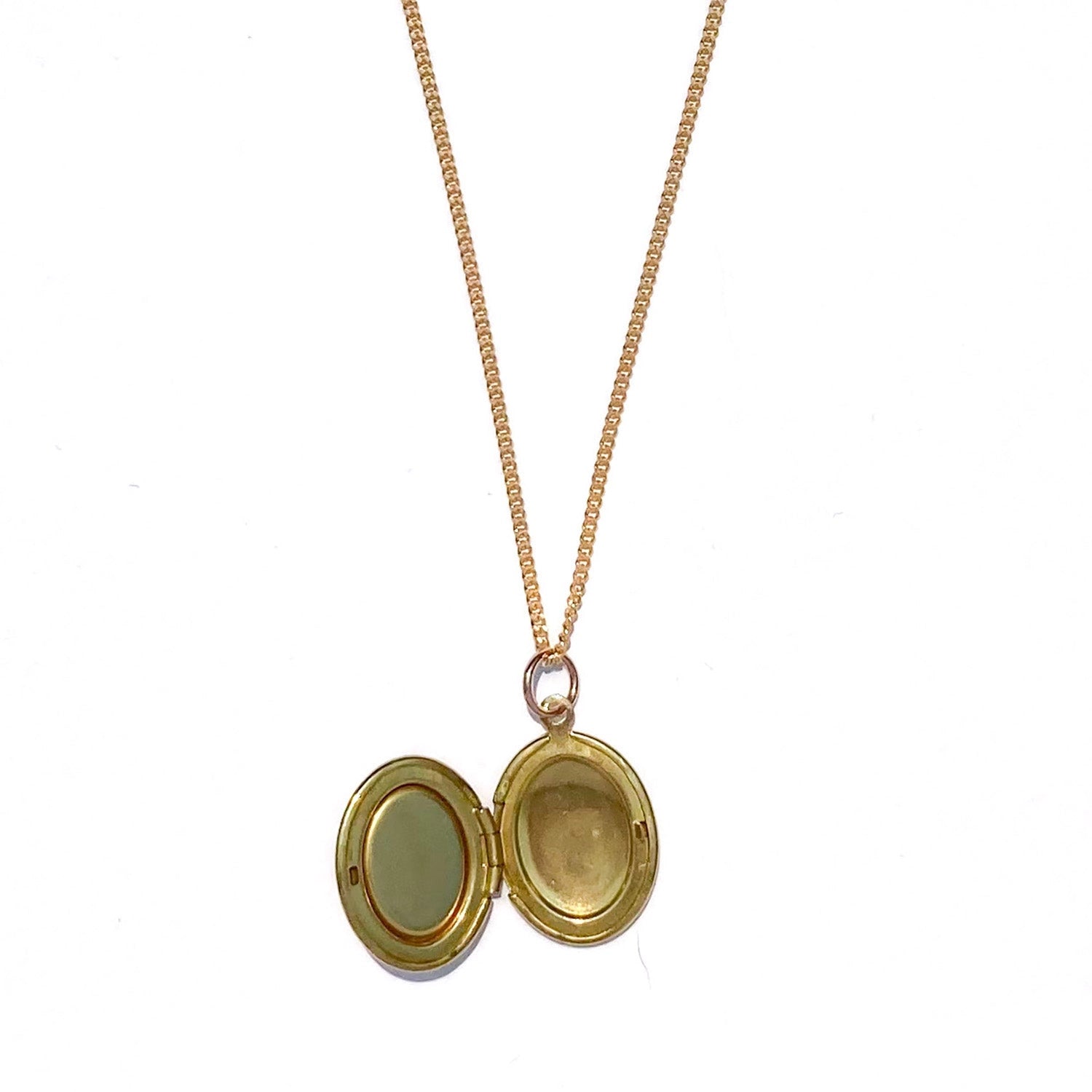 Michelle Starbuck - Oval Locket Necklace | Red Jasper
