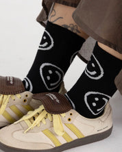 Baggu - Crew Sock | Black Happy