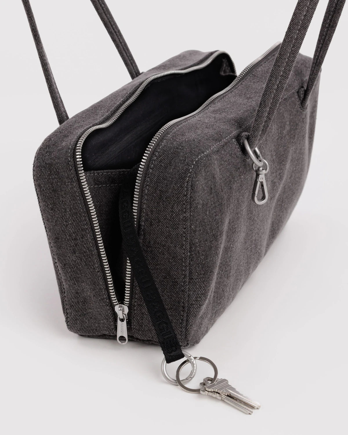 Baggu - Denim Bowler Bag | Washed Black Denim
