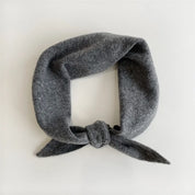 Billy Bamboo - Fuzzy Wool Cravat Scarf | Pebble Grey