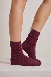 Arctic Fox & Co. - Cosy Socks | Cherry Lacquer
