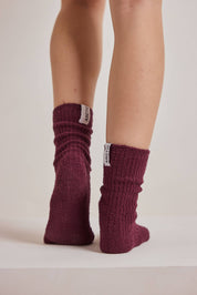 Arctic Fox & Co. - Cosy Socks | Cherry Lacquer