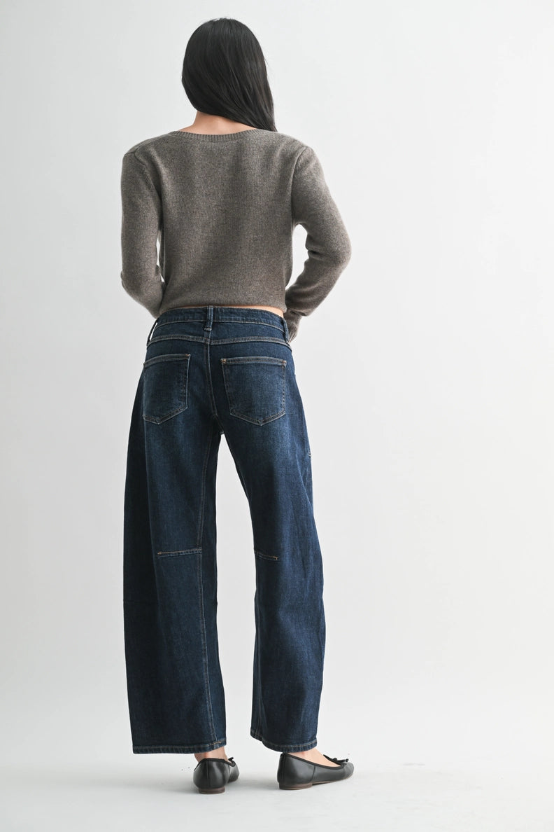 Just USA Denim - Patch Pocket Barrel | Dark Denim