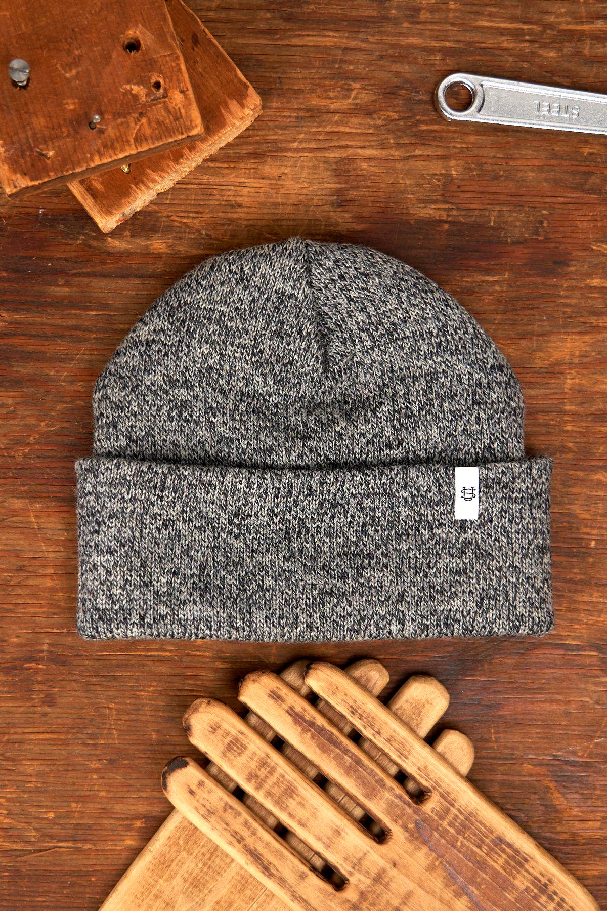 Upstate Stock - Upcycled Wool Ragg Beanie | Charcoal Melange