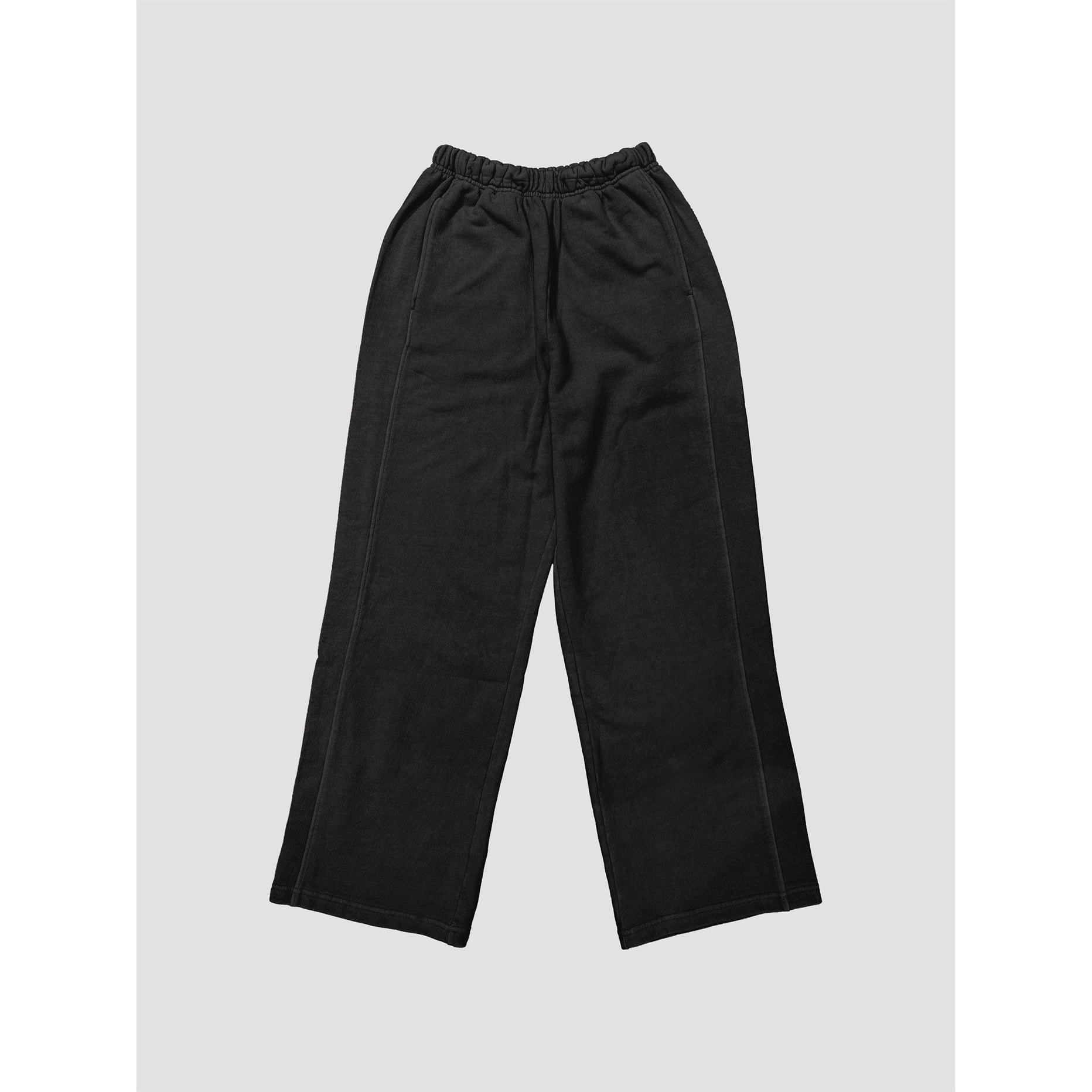 Blank Lab - Cotton Terry Wide Leg Pants | Black