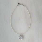 Sea + Pattern - Pearl Coin Necklace