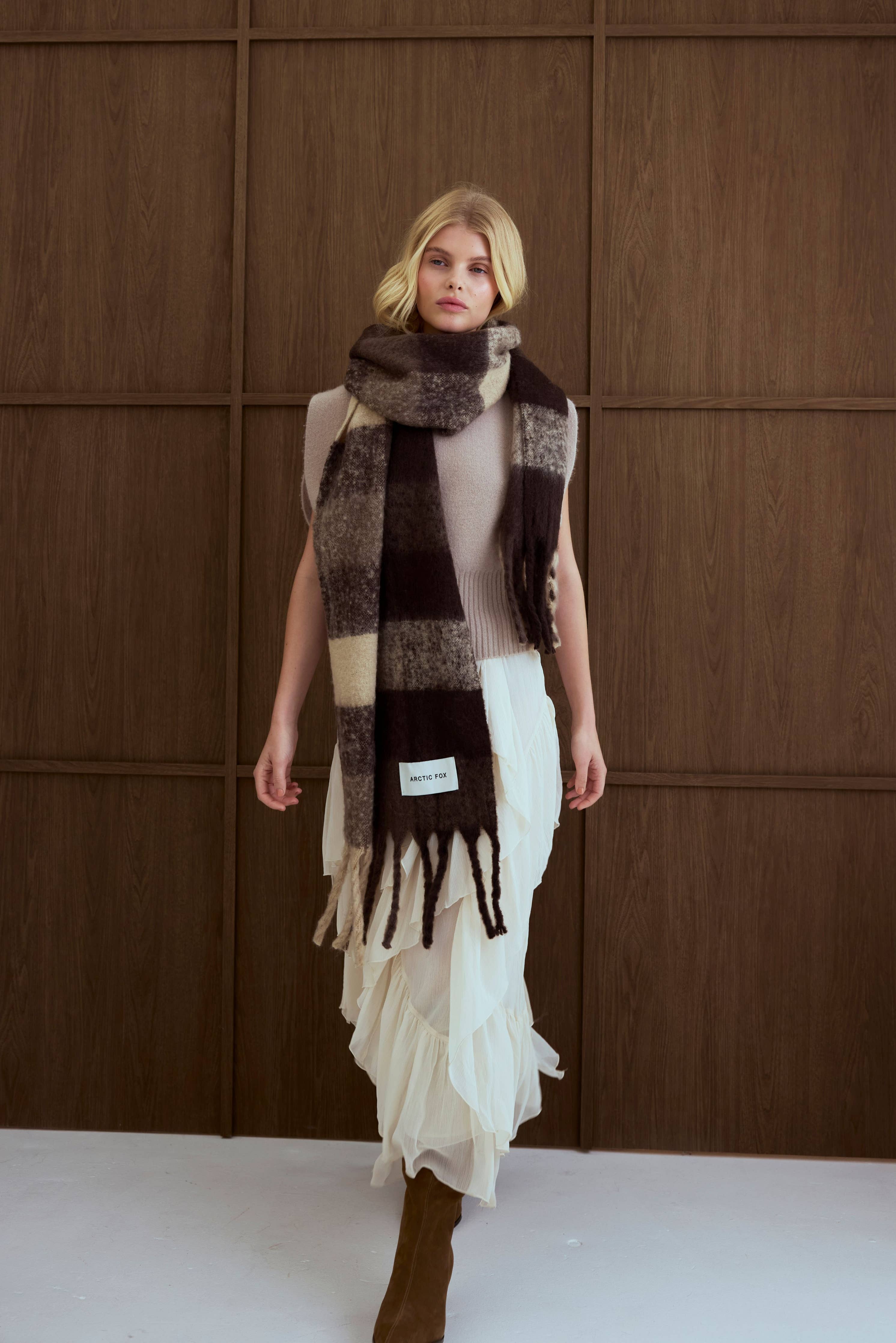 Arctic Fox & Co. - The Reykjavik Scarf | Brown Check