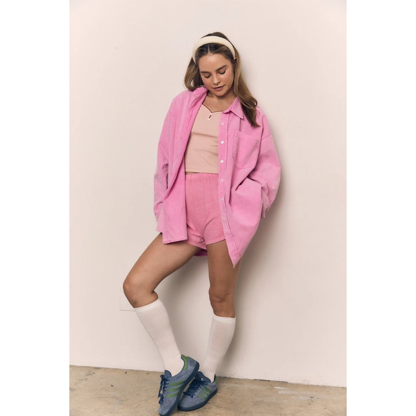 Blank Lab - Oversized Classic Dress Shirt | Pink