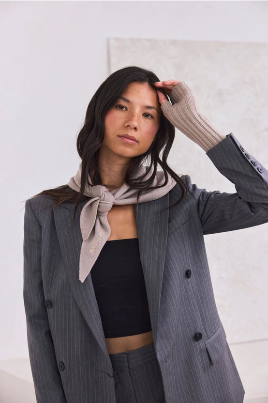 Arctic Fox & Co. - Merino Wool Triangle Scarf | Soft Taupe