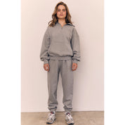 Blank Lab - Half Zip Fleece Sweatshirt | Off White