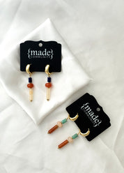 Made Community - Gemmy Stick Drop Hoop Earring