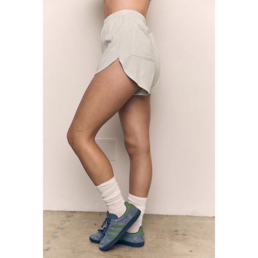 Blank Lab - Cotton Jersey Dolphin Short | Mist