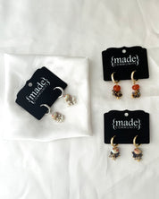 Made Community - Bead Cluster Short Earrings