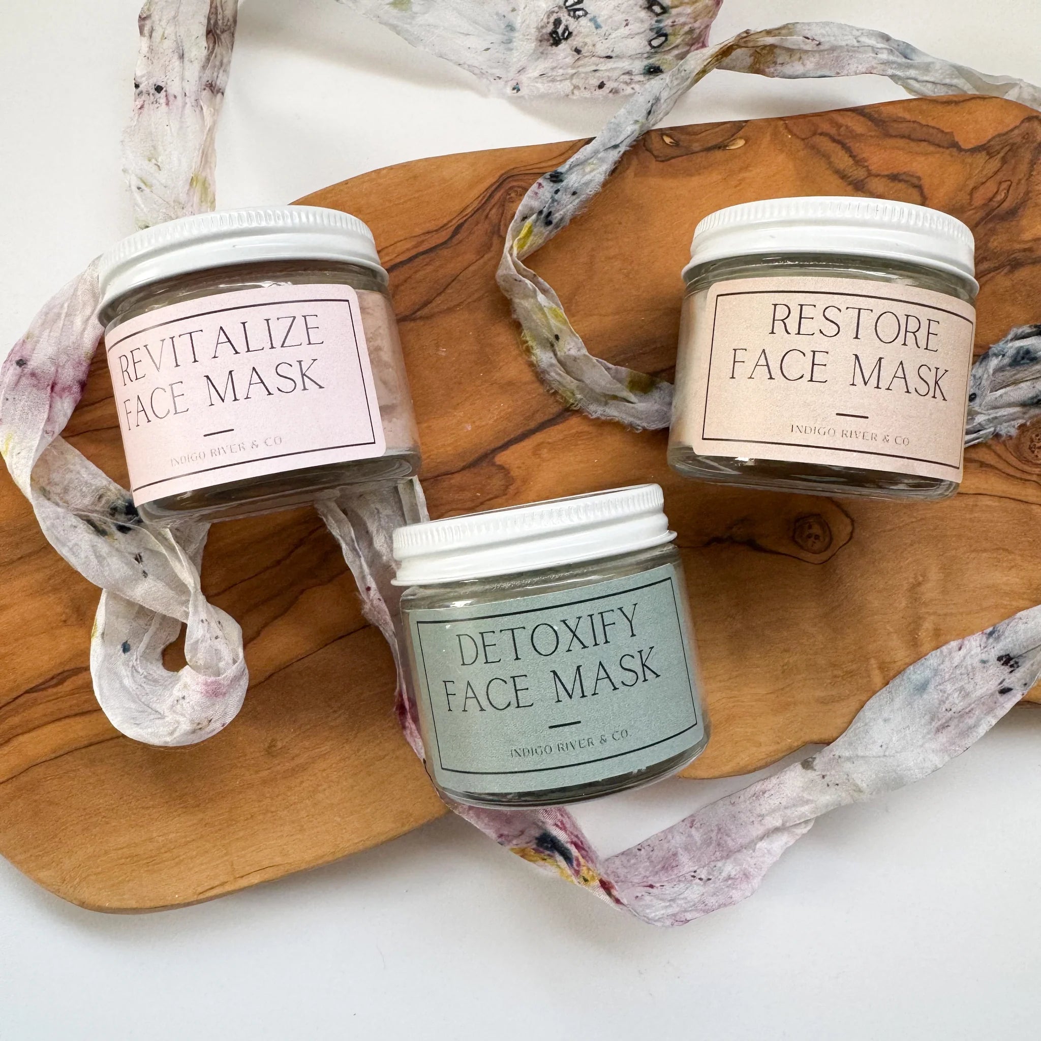 Indigo River & Co | Face Masks - Formulas: Detox, Revitalize, Restore