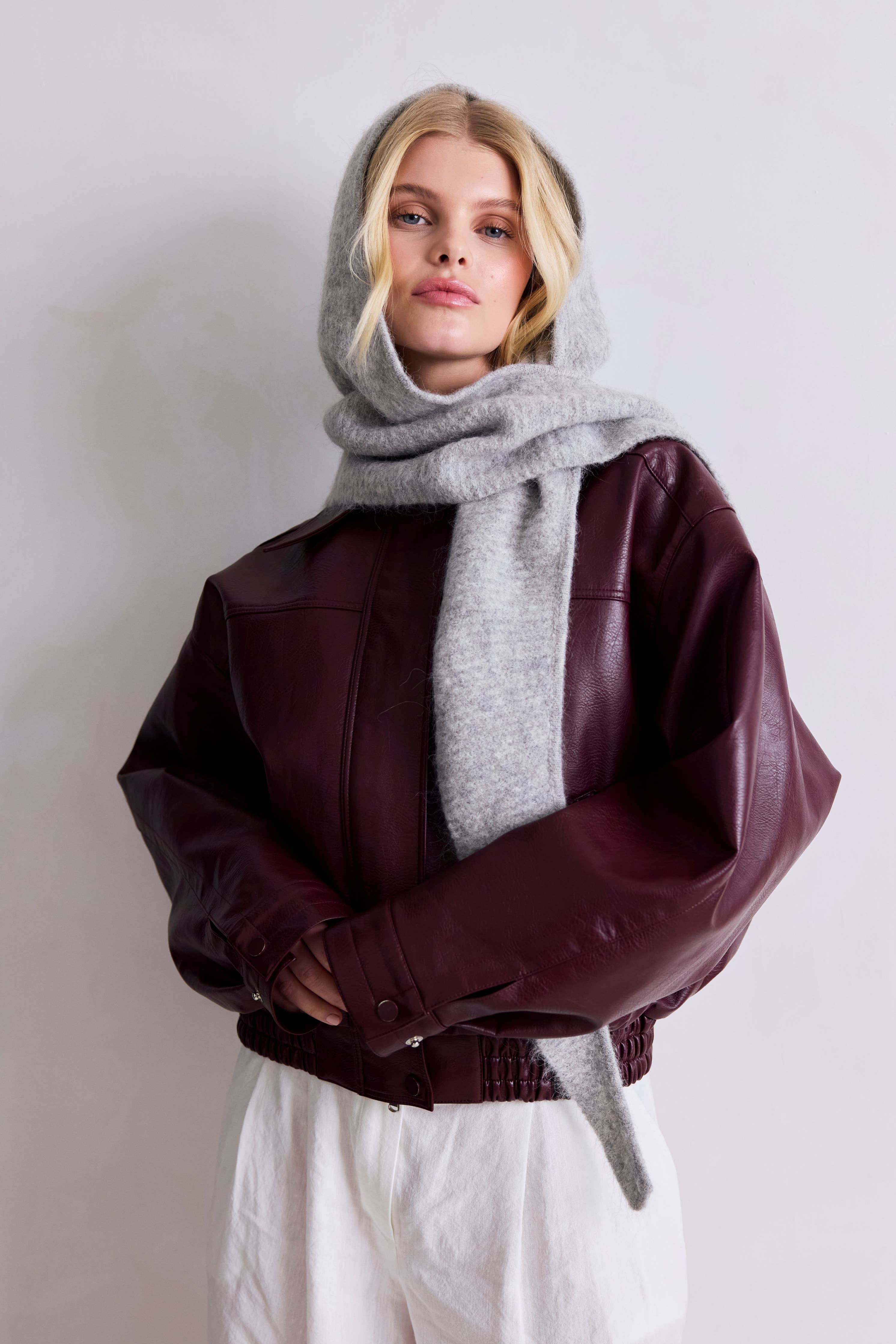 Arctic Fox & Co. - The Alpaca Hooded Scarf | Blizzard Grey
