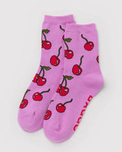 Baggu - Crew Sock | Cherries