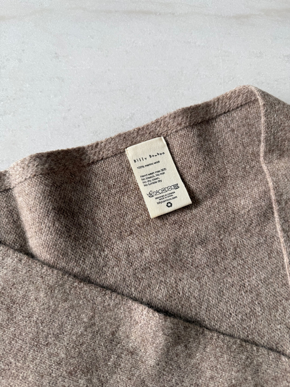 Billy Bamboo - Fuzzy Wool Cravat Scarf | Sand
