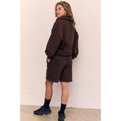 Blank Lab - Half Zip Fleece Sweatshirt | Black