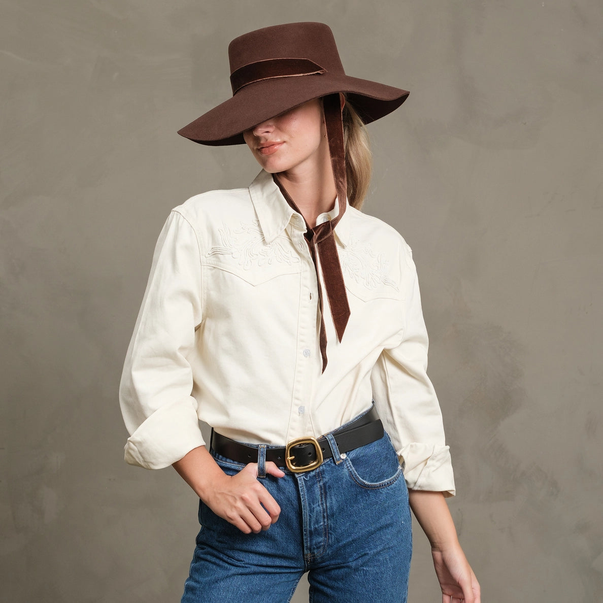 RAISONNEL - Embroidered Western Shirt