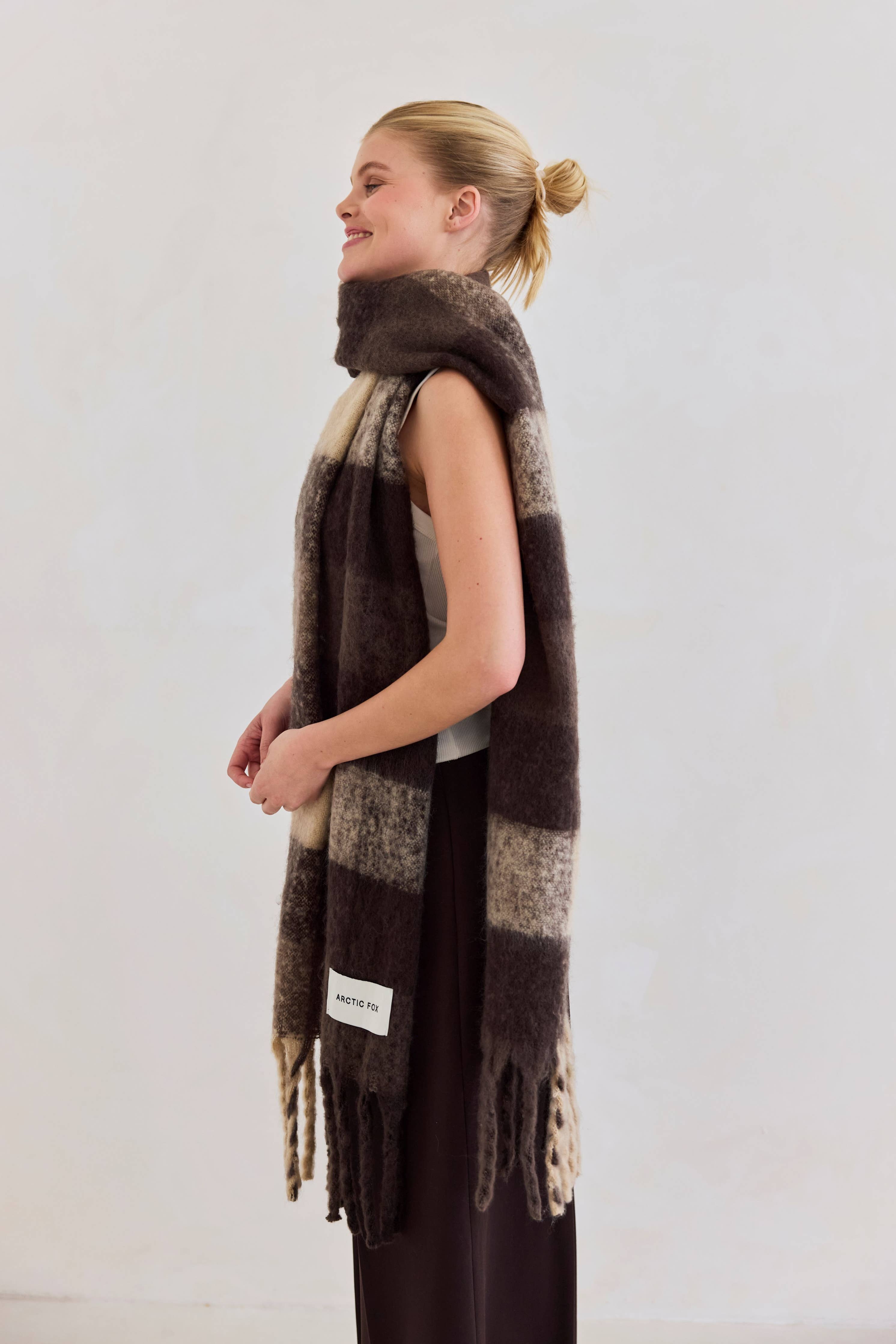 Arctic Fox & Co. - The Reykjavik Scarf | Brown Check