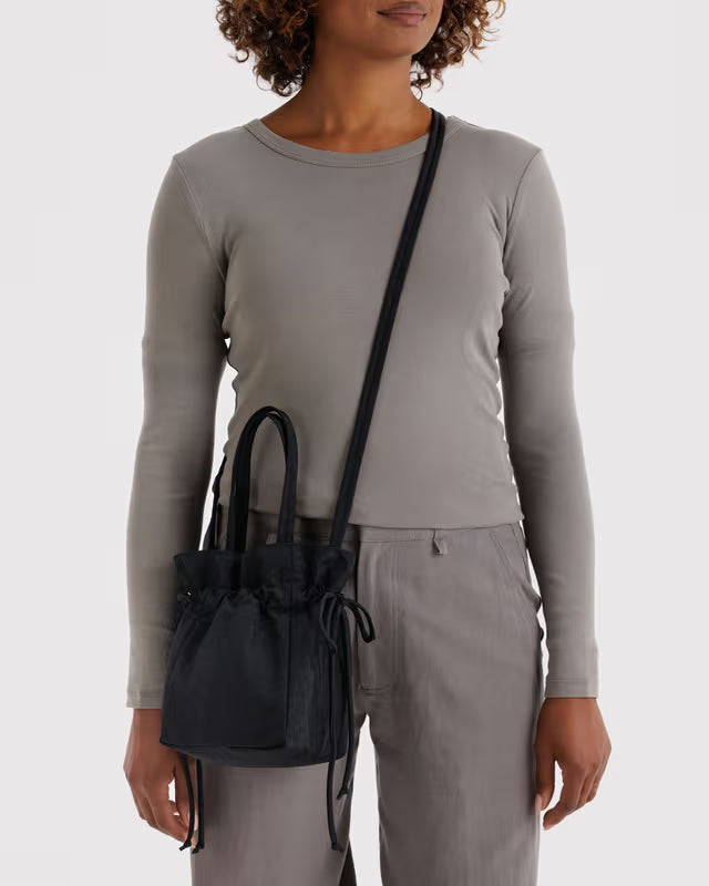 Baggu - Nylon Drawstring Bag | Black