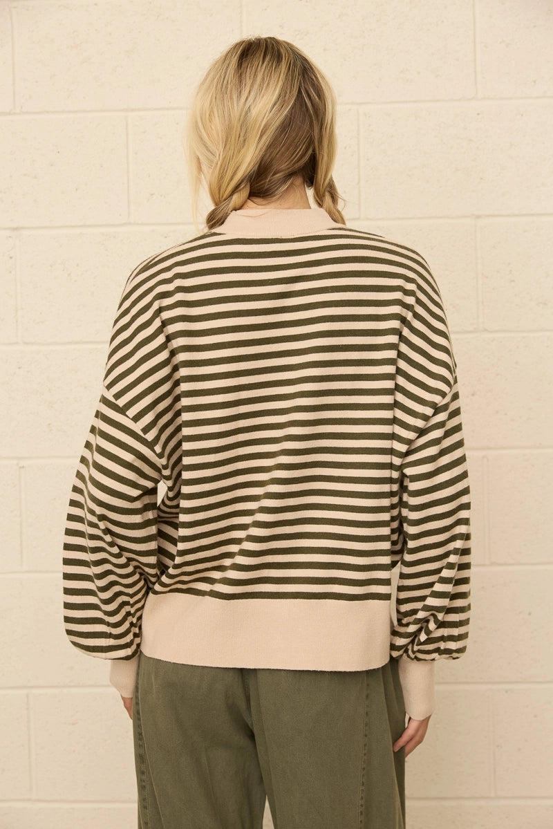 Dottie Dottié Garage - Mock Neck Sweater | Beige