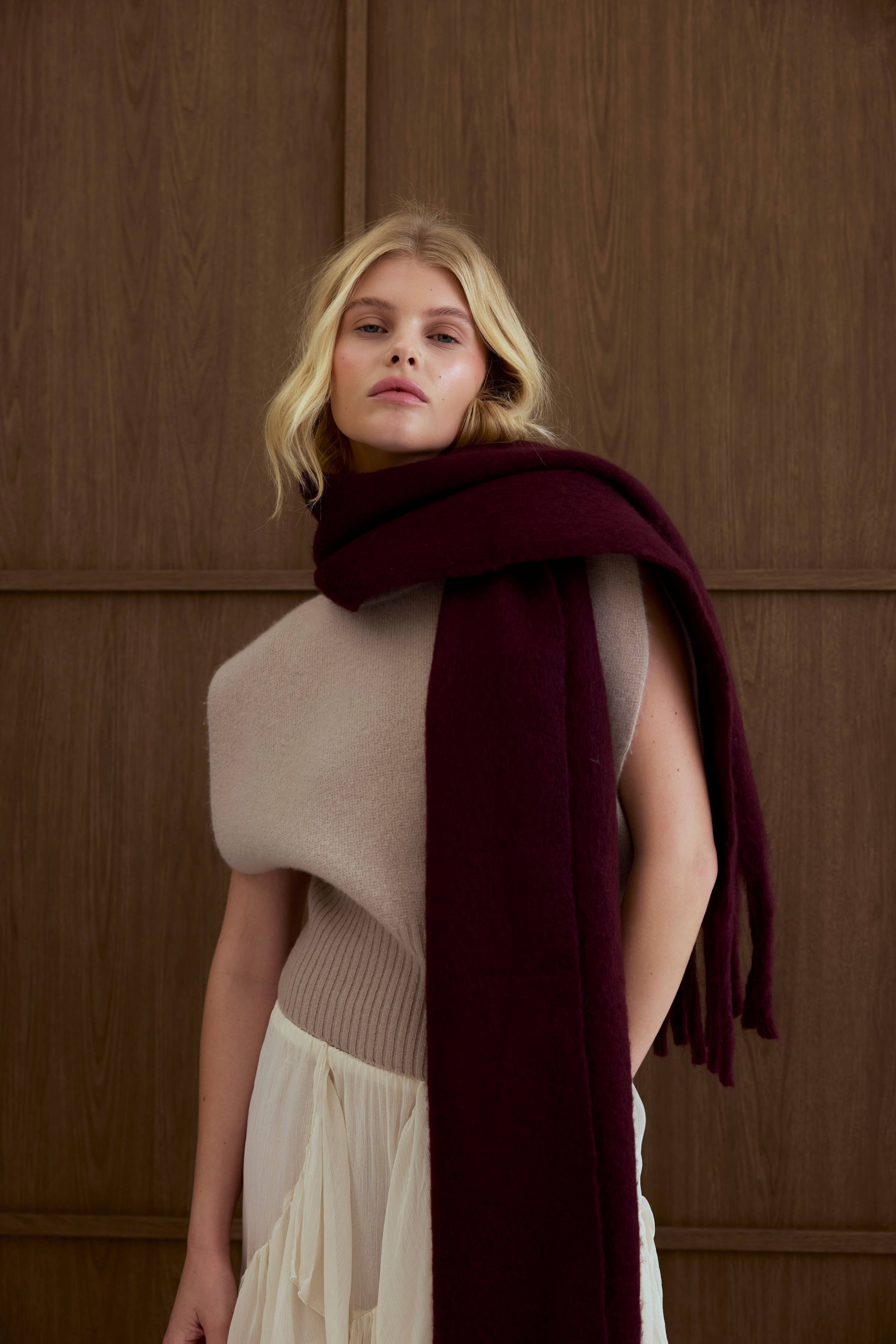 Arctic Fox & Co. - The Stockholm Scarf | Cherry Lacquer