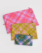 Baggu - Go Pouch Set | Star Plaid