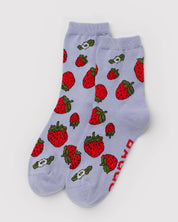 Baggu - Crew Sock | Strawberry Blossom
