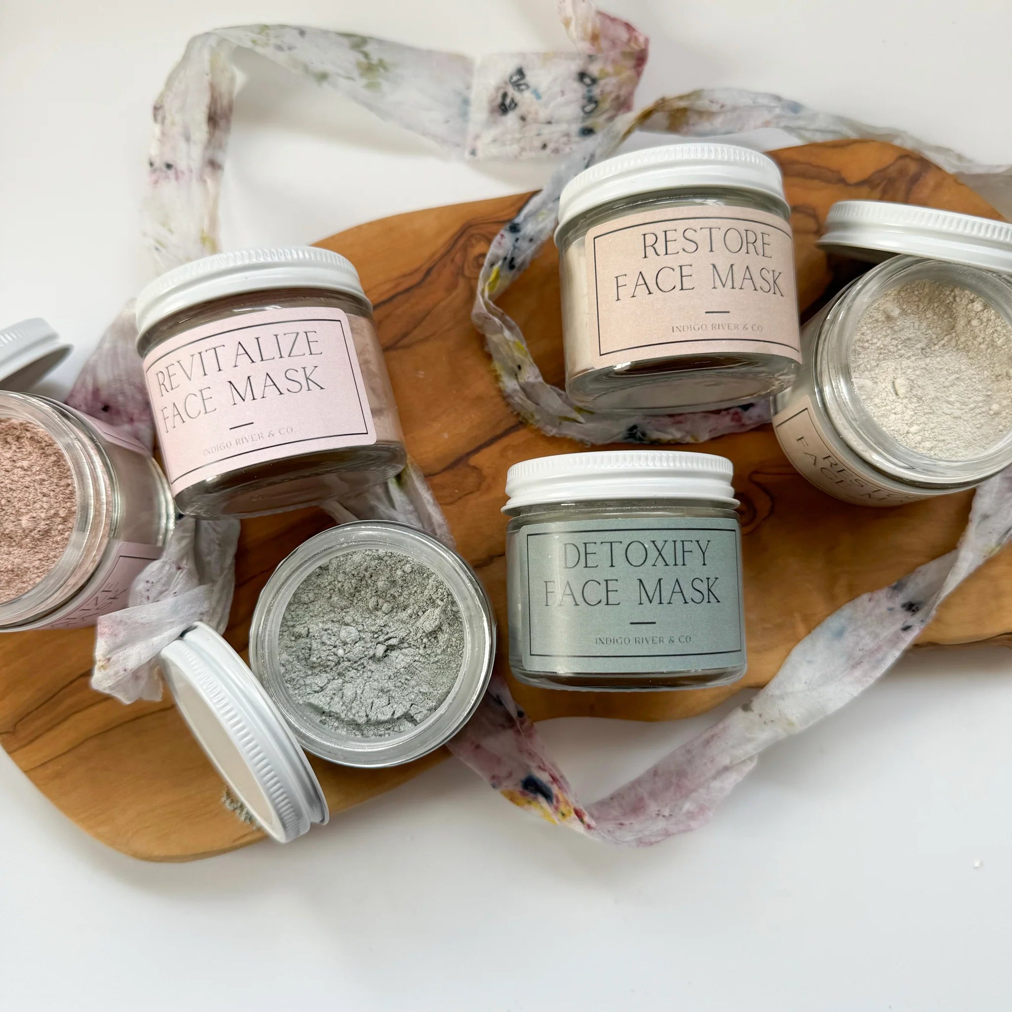 Indigo River & Co | Face Masks - Formulas: Detox, Revitalize, Restore