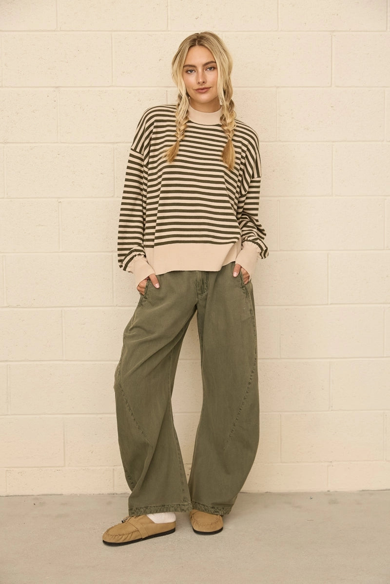 Dottie Dottié Garage - Mock Neck Sweater | Beige