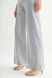 Just Black Denim - Side Stripe Wide Leg Jean