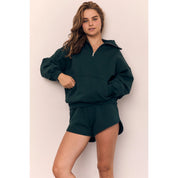 Blank Lab - Fleece Dolphin Shorts | Deep Green