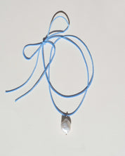 Gem & Blue -  Rope Pearl Necklace | Sky Blue