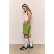 Blank Lab - Collar Contrast Vest | Ivory & Green