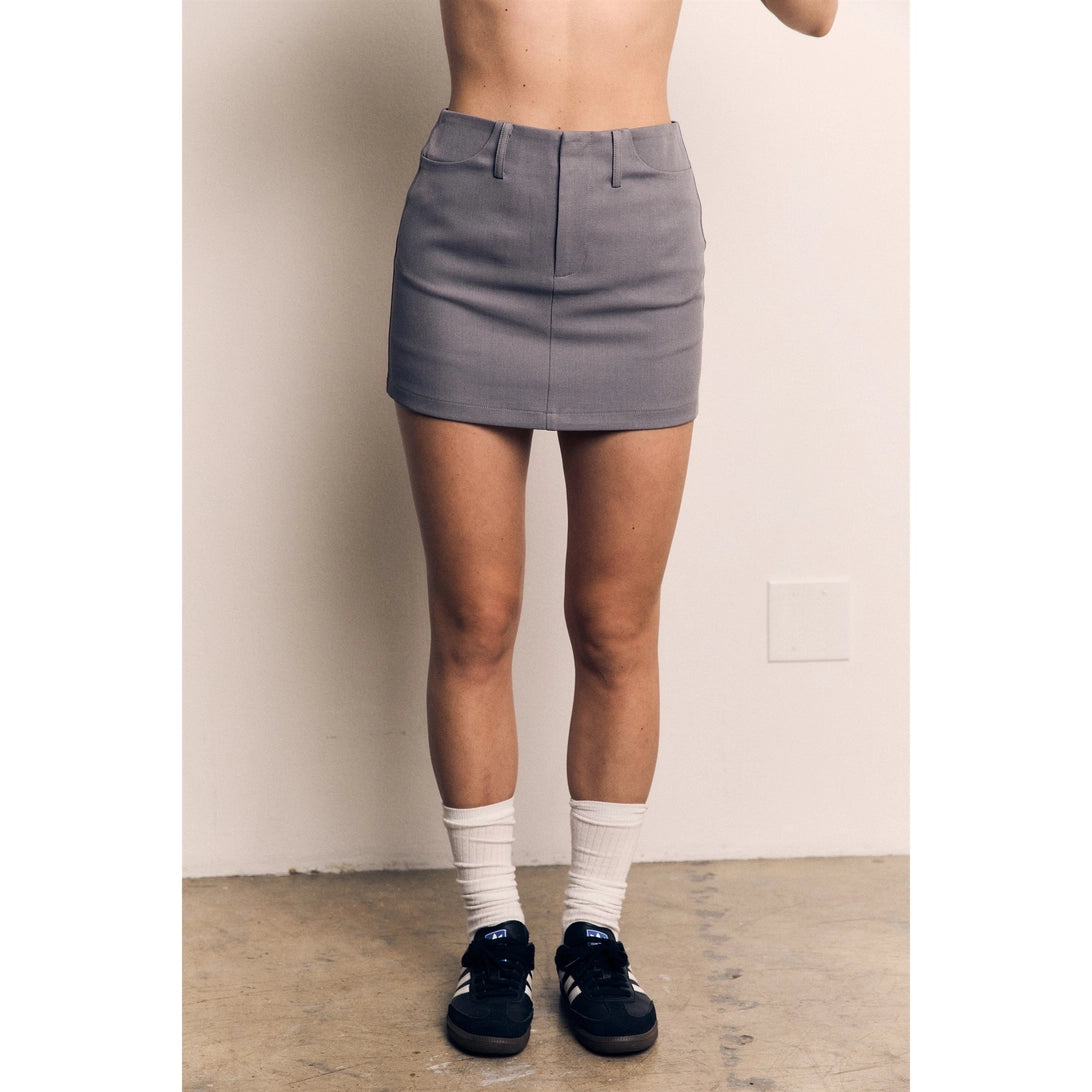 The Blank Lab - Basic Twill Skort | Grey
