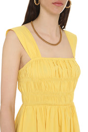 Staud Ida Dress in Yellow (L)