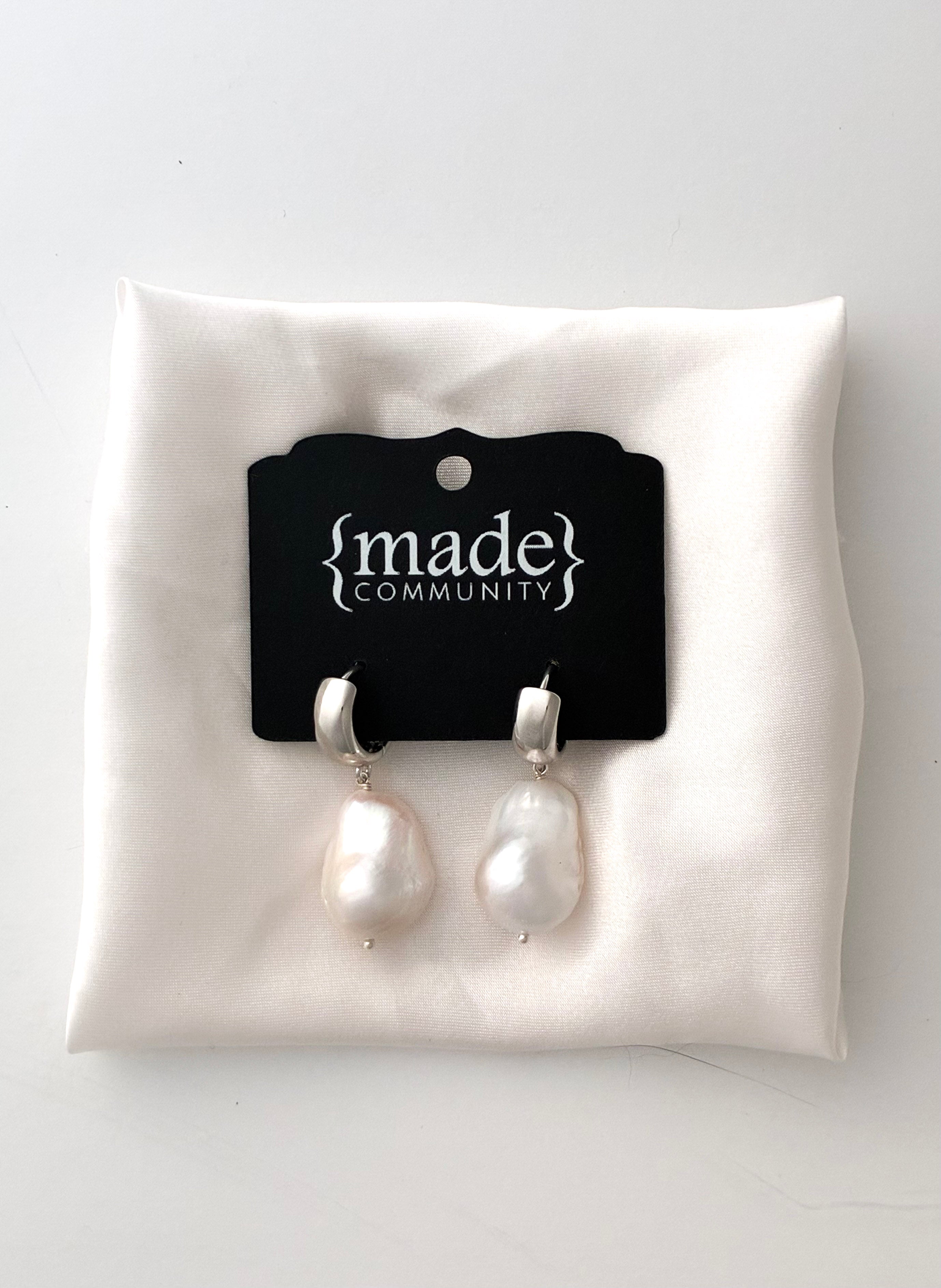 Made Community - Baroque Pearl Girlie Earrings