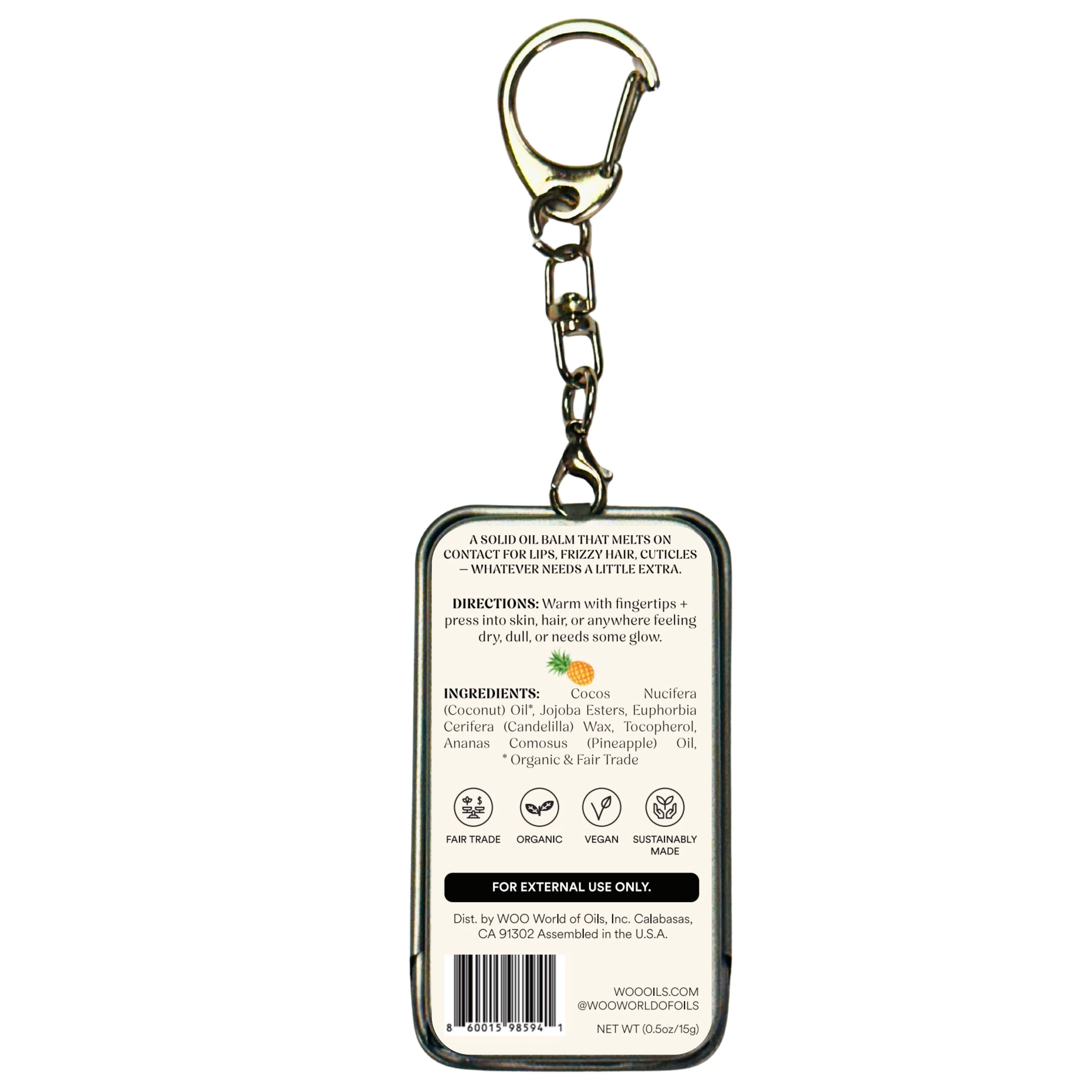 WOO World of Oils - WOO™ Pineapple Coconut Solid Oil Balm