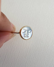 Gem & Blue - Pearl Moon Ring | Size 8