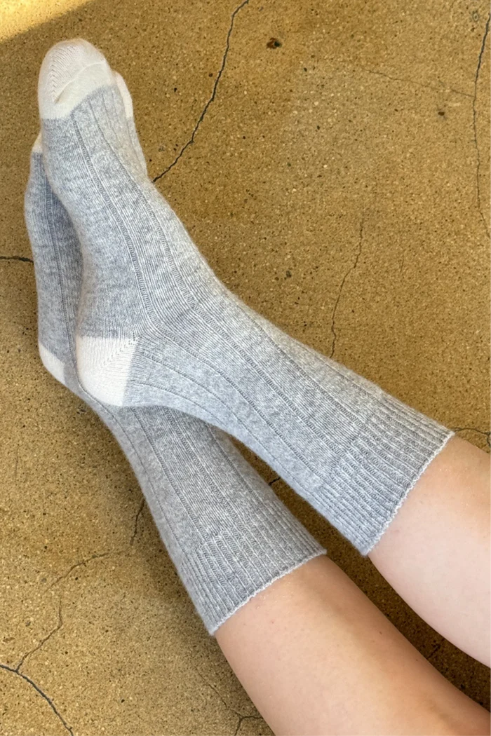 Le Bon Shoppe - Classic Cashmere Socks | Grey Melange