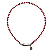CÉLAÉL - Red Coated Glass Bead Necklace