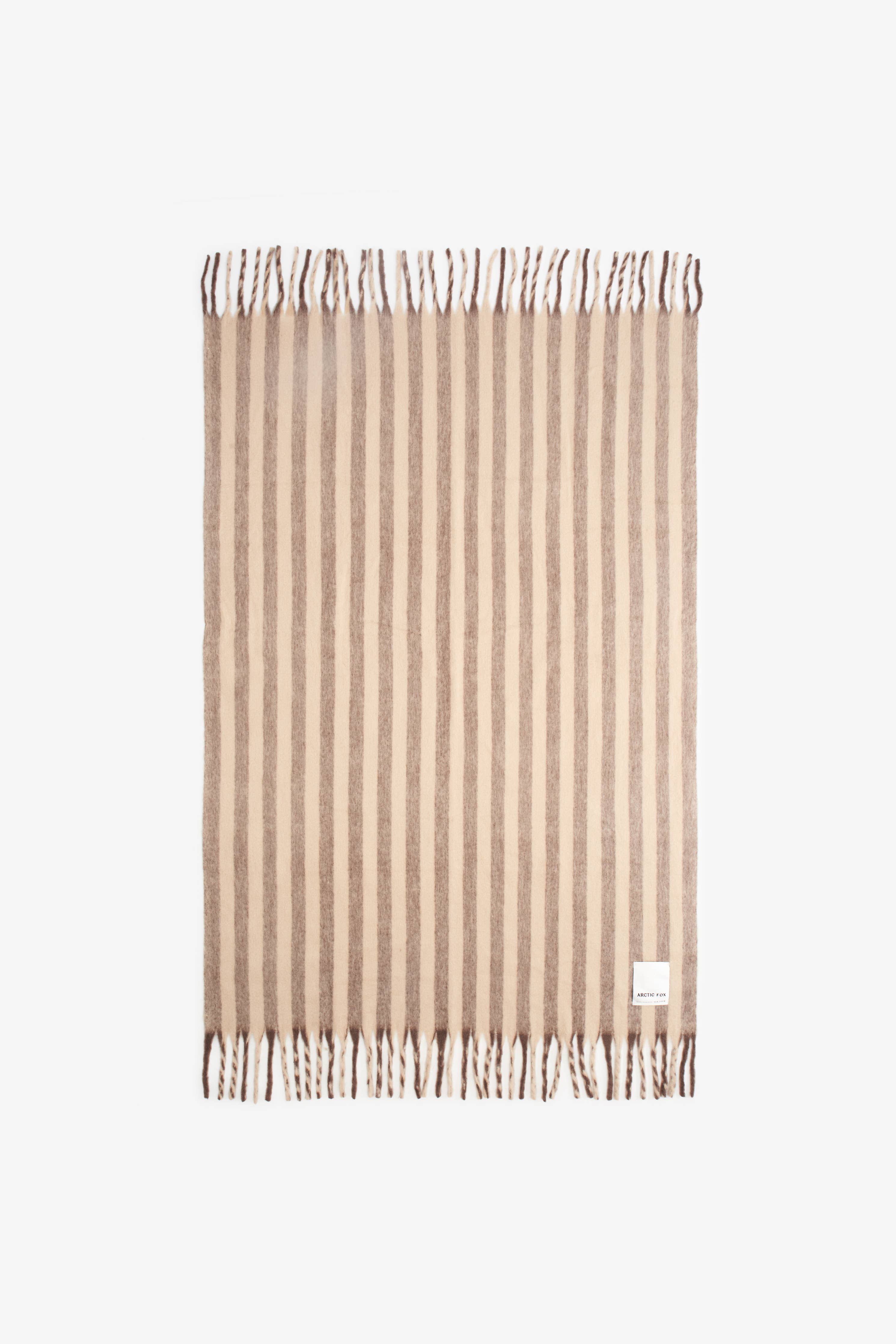 Arctic Fox & Co. - The Wool Stripe Throw | Burnt Umber Stripe