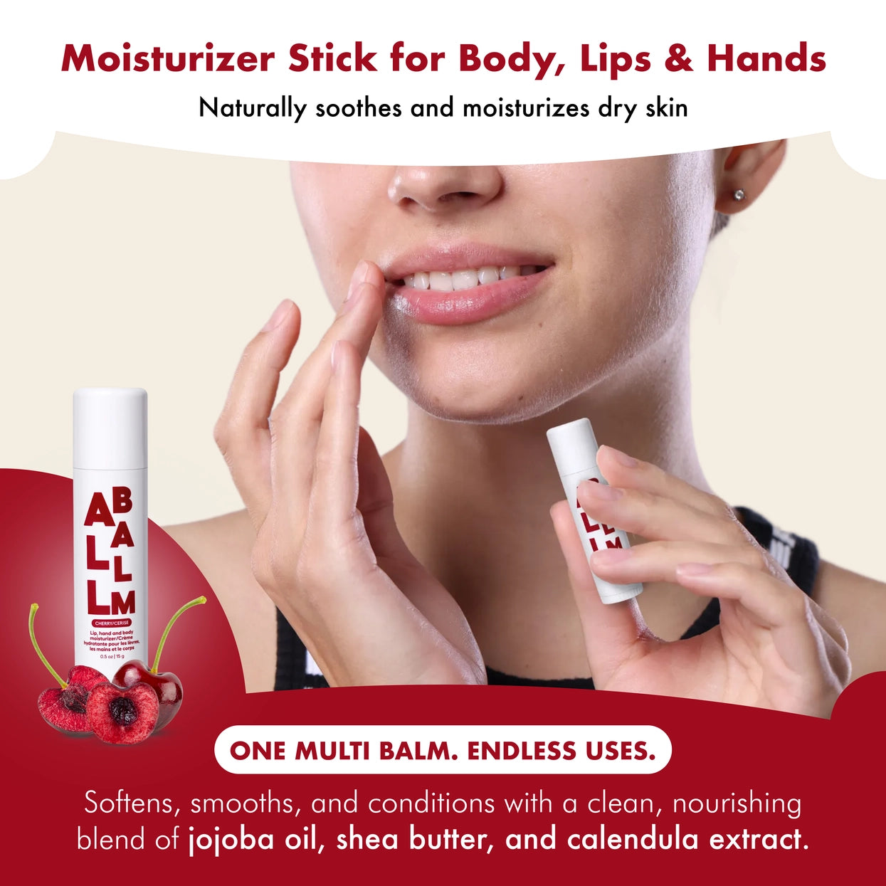 Zizia Botanicals - Giant All Balm Jumbo Stick | Cherry
