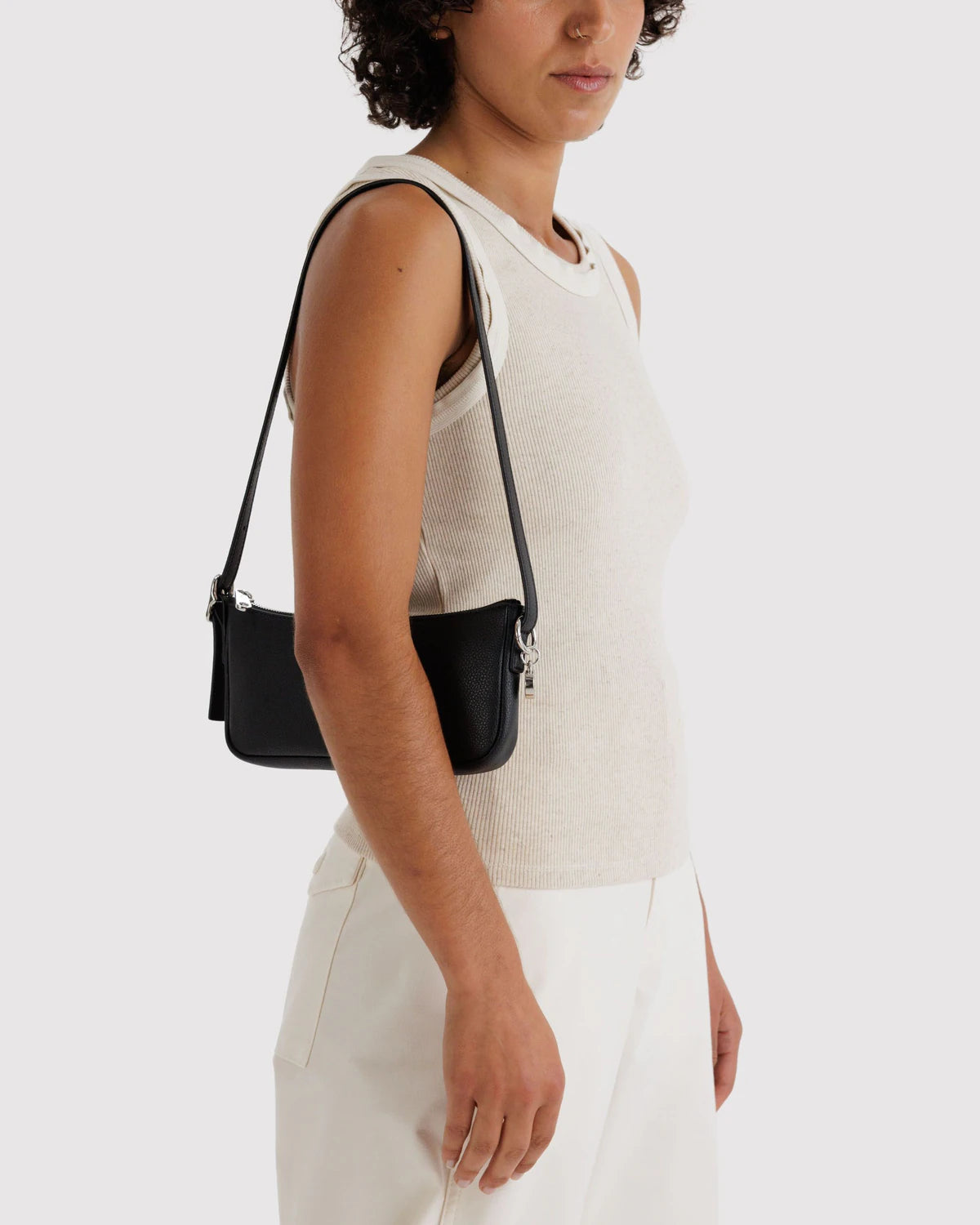 Baggu - Recycled Leather Pochette | Black