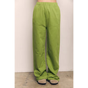 Blank Lab - Organic Cotton Terry Wide Pants | Peridot