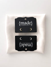 Made Community - CZ Moon Studs