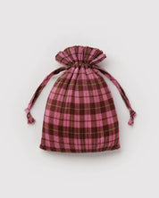 Baggu - Pleated Baggu | Azalea Pink Tartan